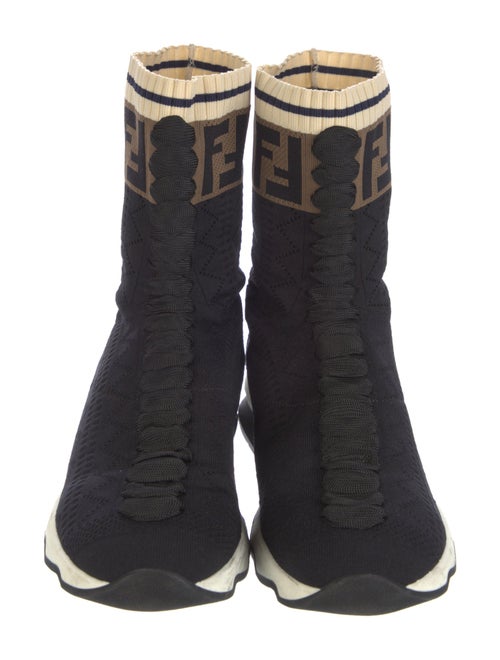 Fendi Graphic Print Sock Boots