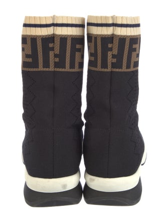 Fendi Graphic Print Sock Boots