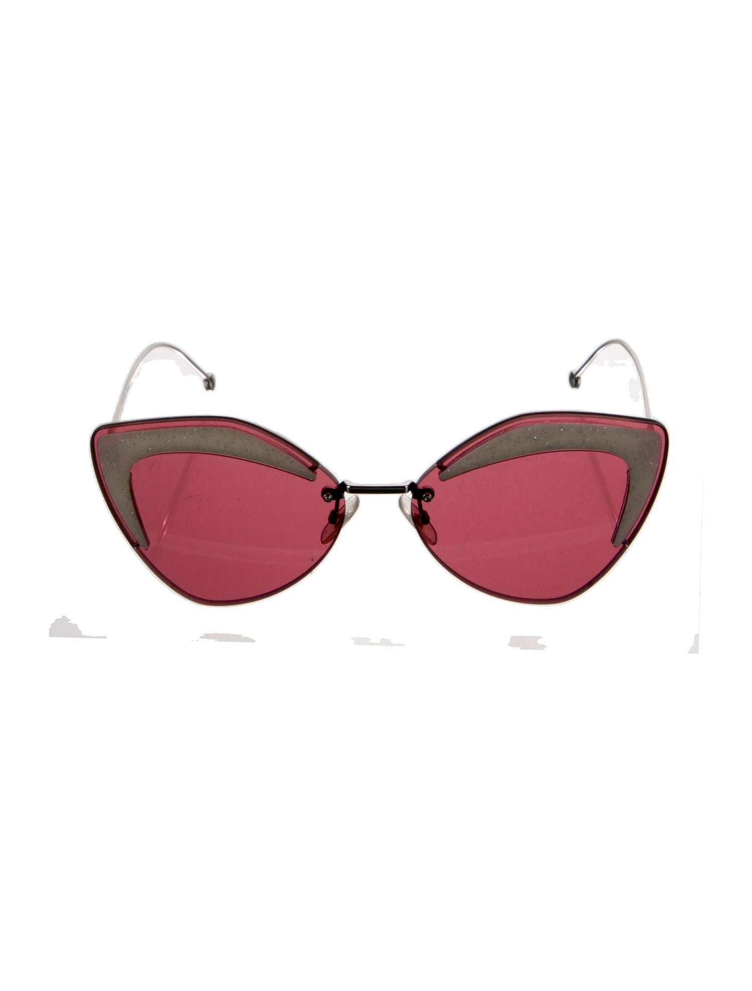Fendi Cat-Eye Mirrored Sunglasses