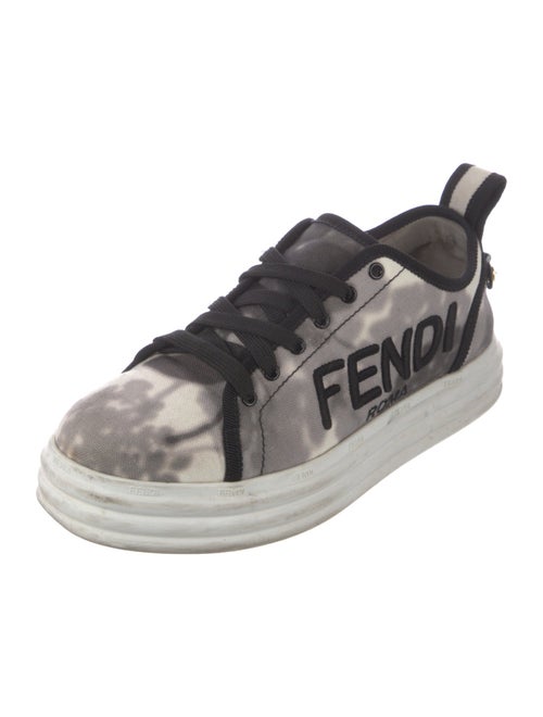 Fendi Canvas Printed Sneakers