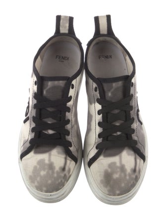 Fendi Canvas Printed Sneakers