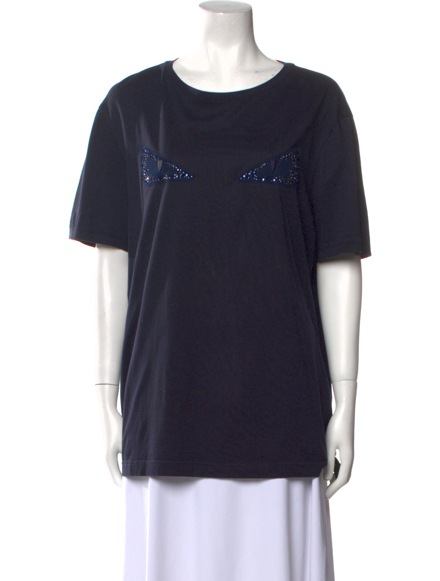 Fendi Scoop Neck Short Sleeve T-Shirt