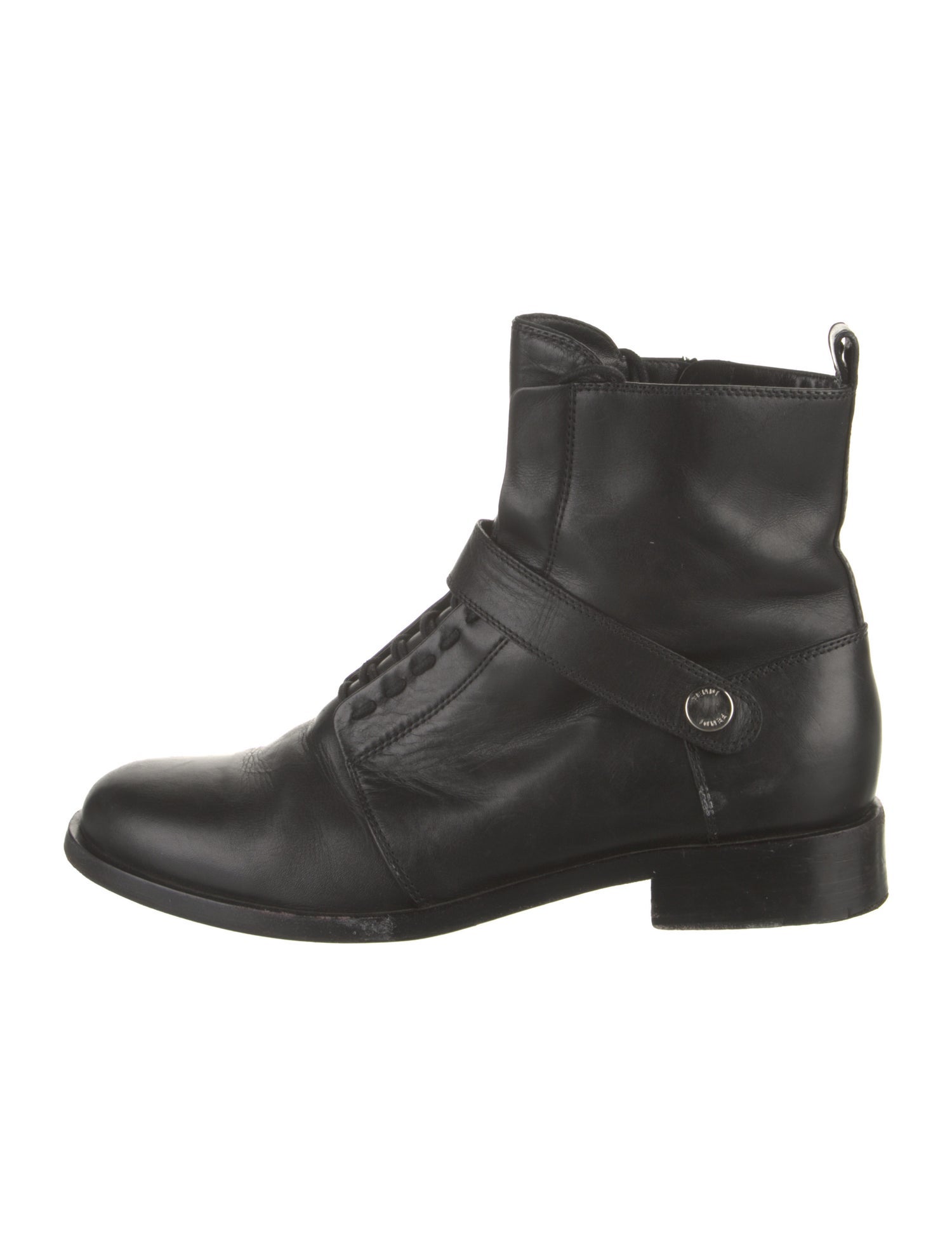 Fendi Leather Moto Boots