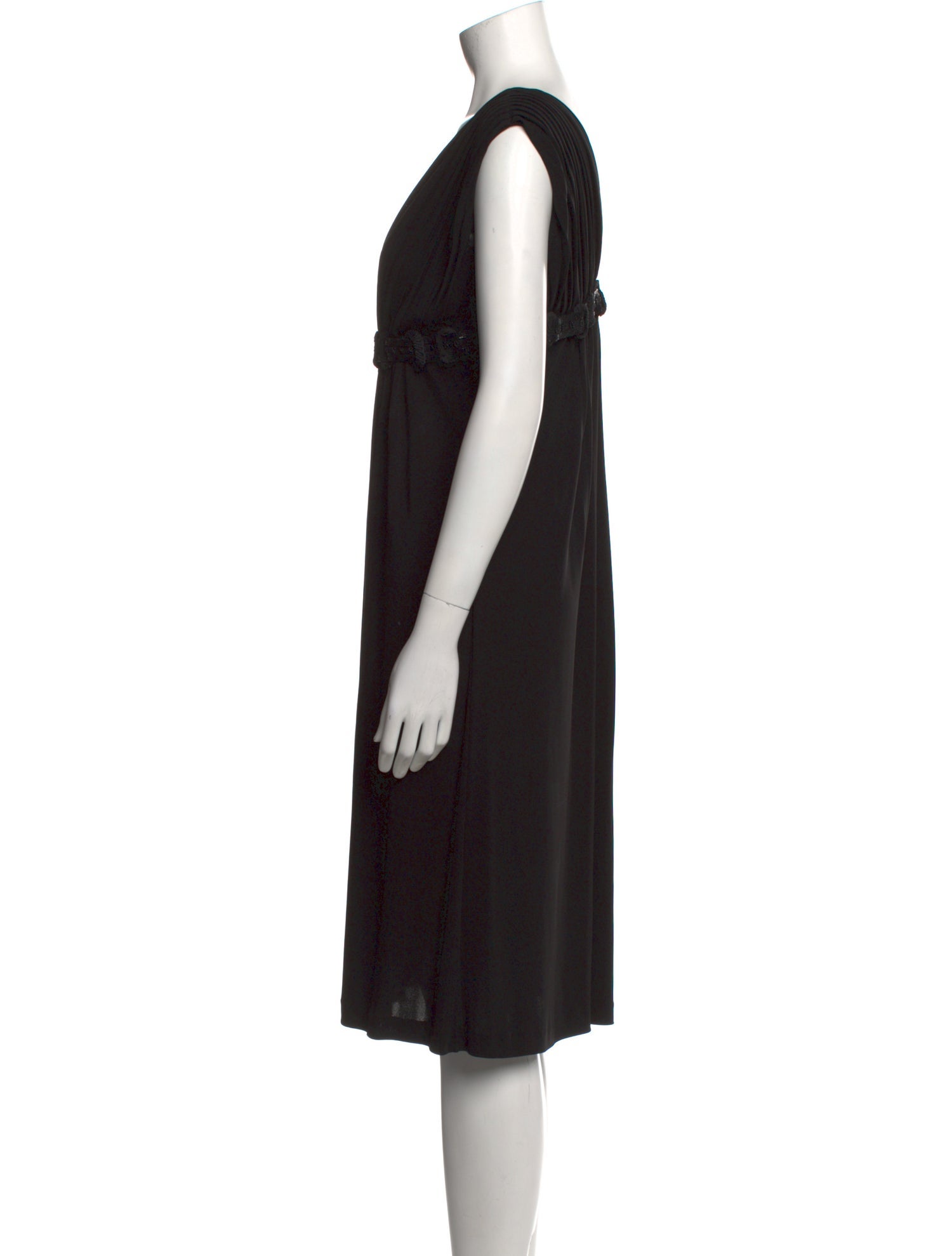Fendi V-Neck Knee-Length Dress