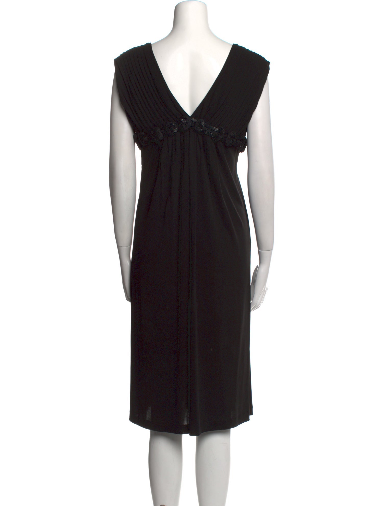 Fendi V-Neck Knee-Length Dress