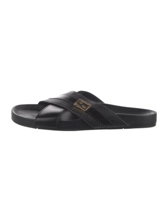 Fendi Leather Slides