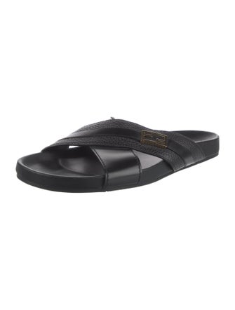 Fendi Leather Slides