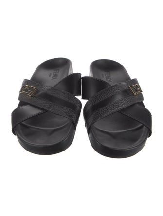 Fendi Leather Slides