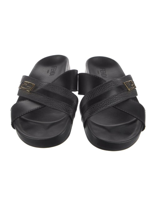 Fendi Leather Slides