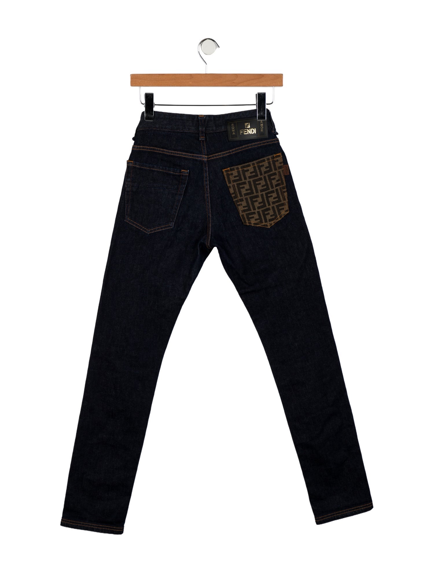 Fendi Zucca FF Logo Skinny Jeans