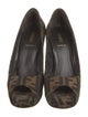 Fendi Zucca FF Logo Canvas Pumps