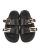 Fendi Zucca FF Logo Leather Slides
