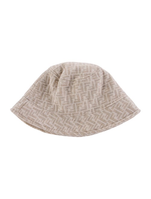Fendi Zucca FF Wool Knit Kids Bucket Hat