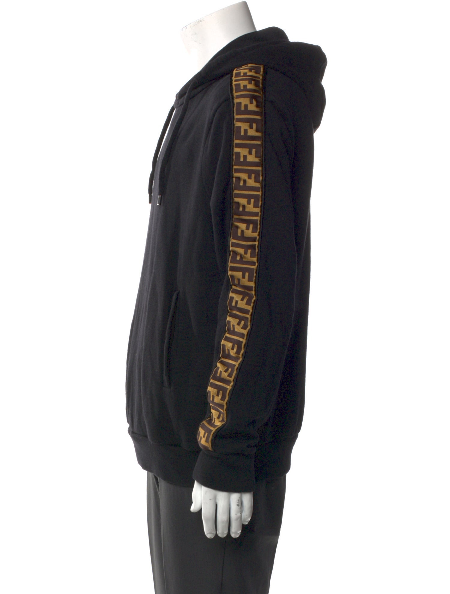 Fendi Zucca FF Logo Graphic Print Hoodie