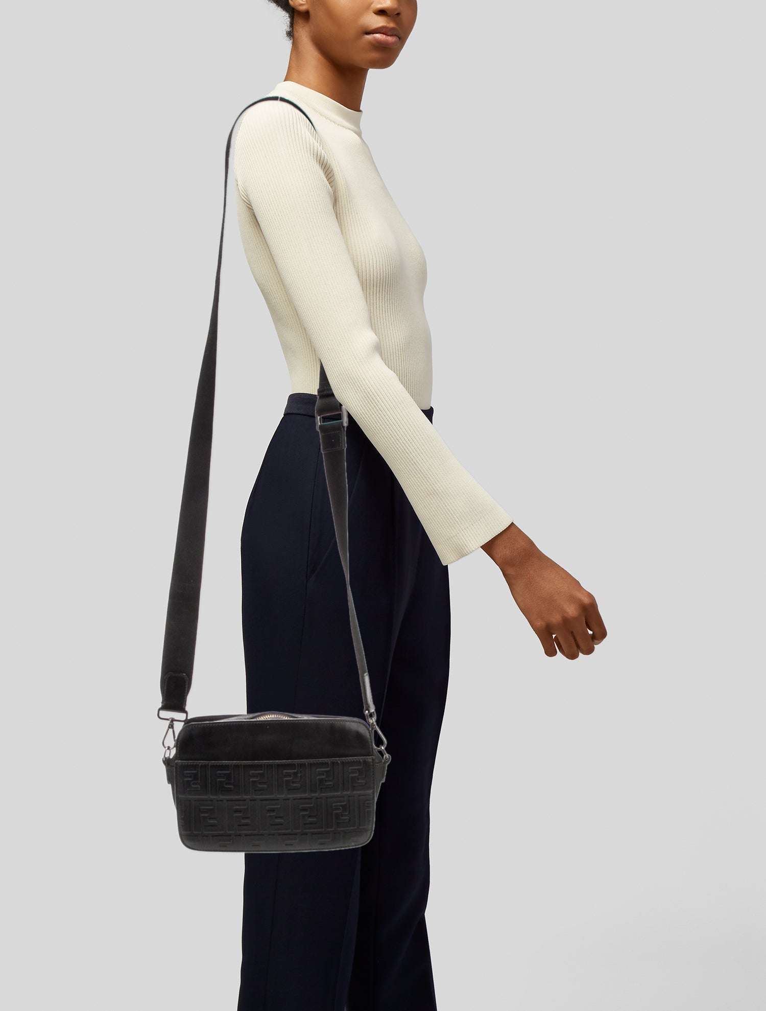 Fendi Zucca FF Messenger Bag