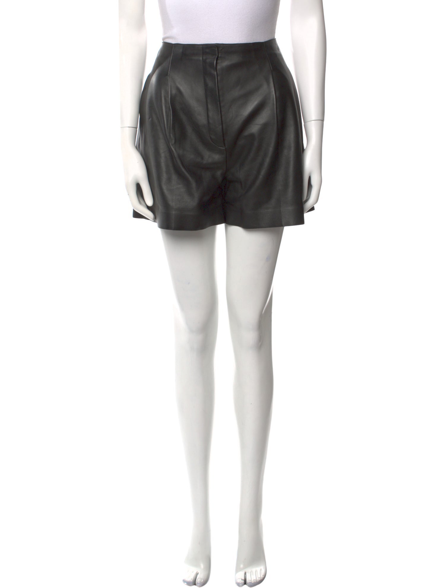 Fendi Leather Mini Shorts