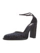 Fendi Zucca FF Logo Velvet D'Orsay Pumps