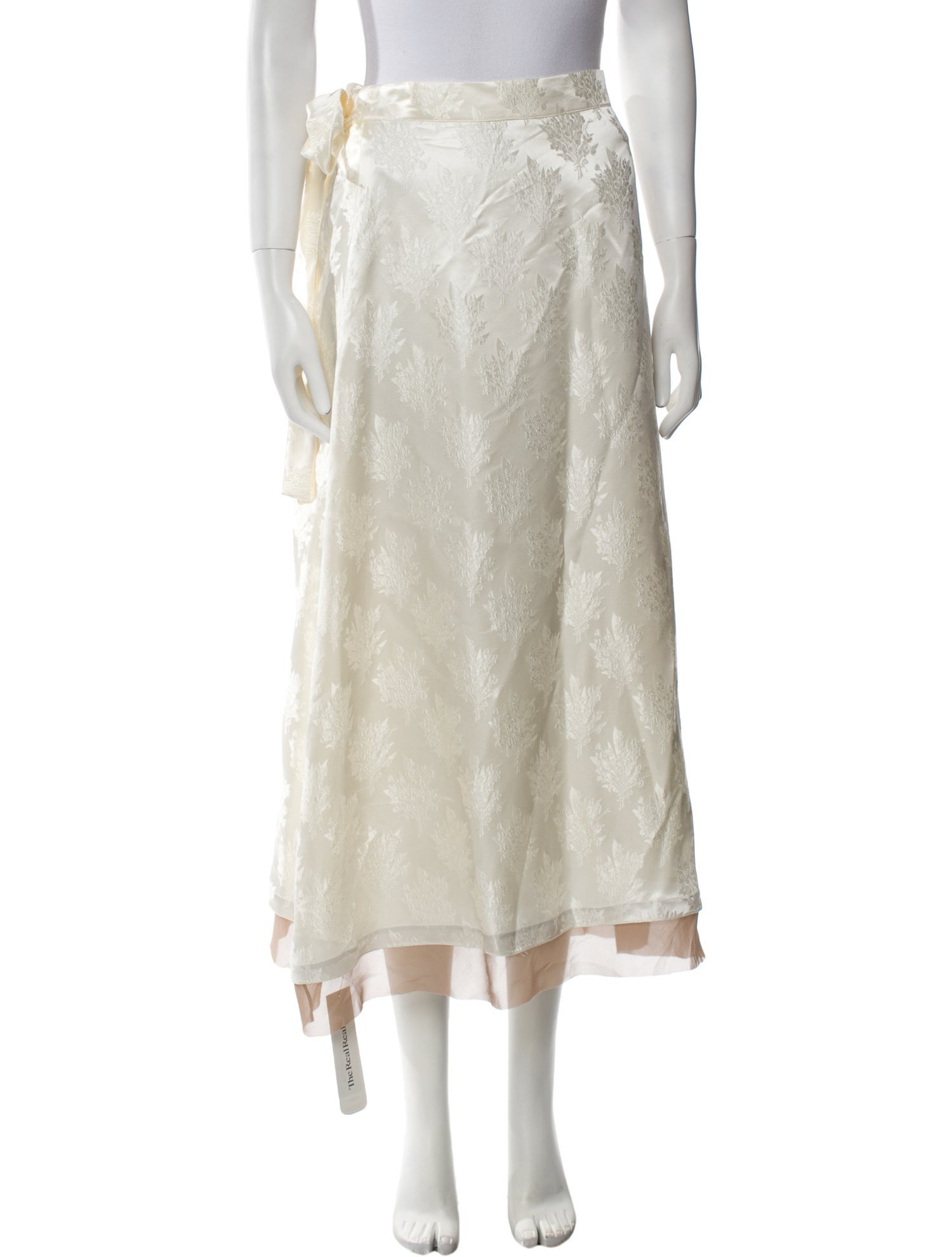 Fendi Silk Midi Length Skirt