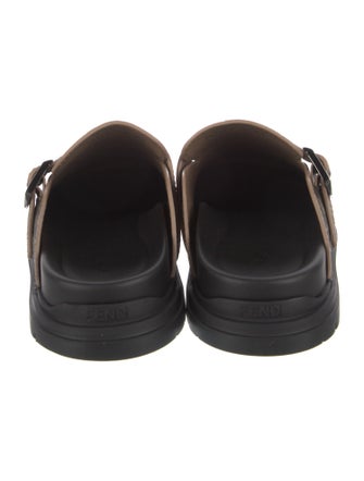 Fendi Zucca FF Logo Canvas Slippers