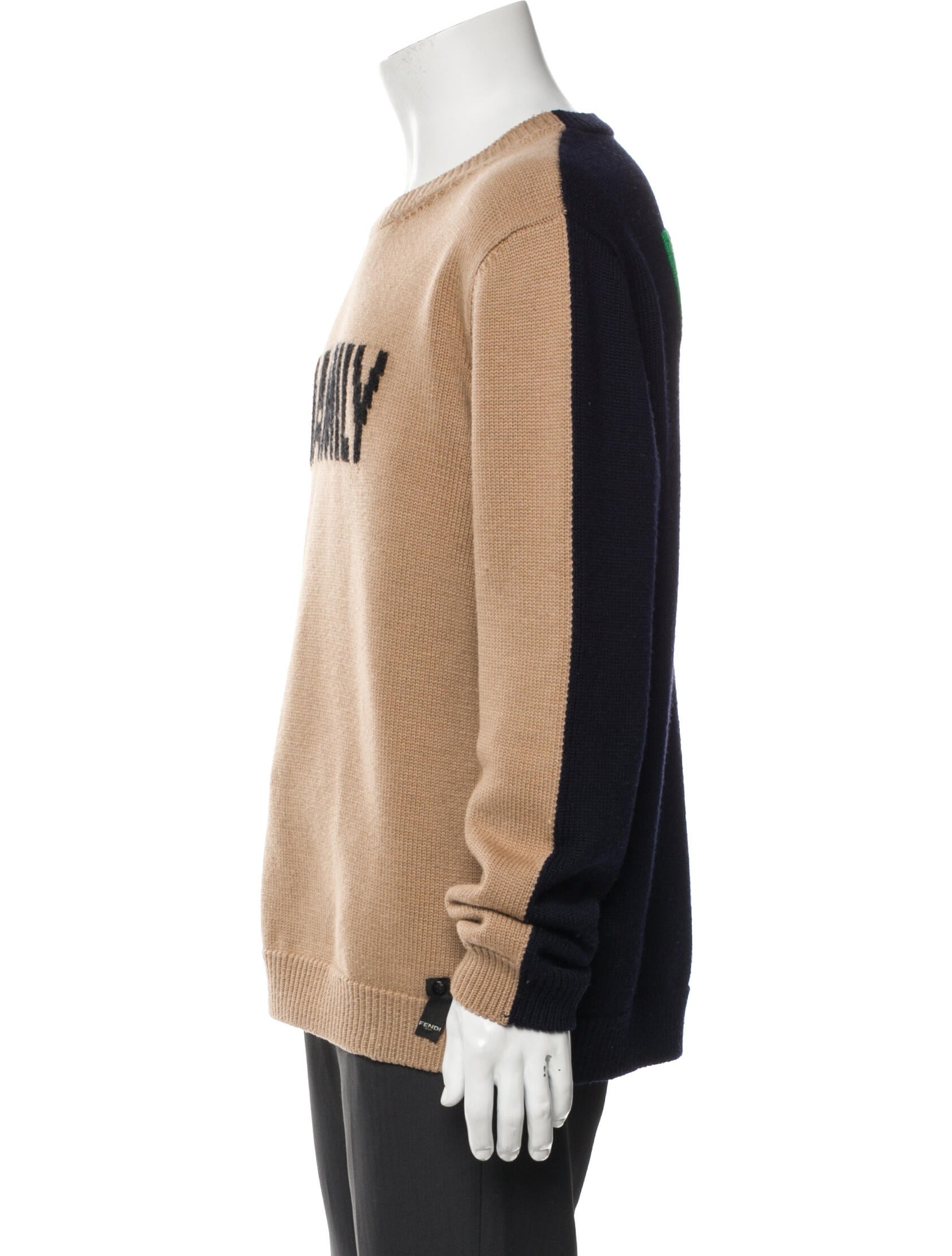 Fendi Graphic Print Crew Neck Pullover