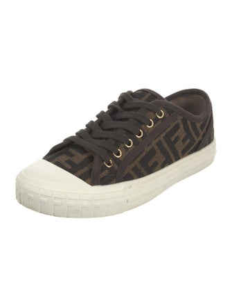 Fendi Zucca FF Logo Canvas Sneakers