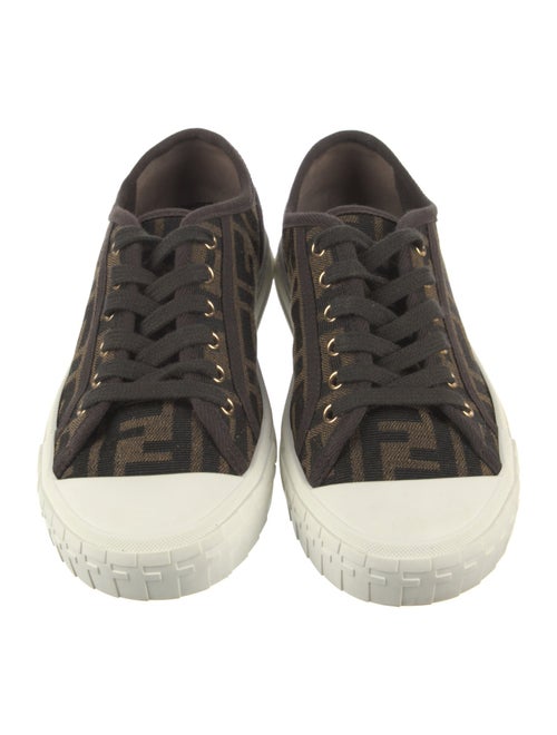 Fendi Zucca FF Logo Canvas Sneakers