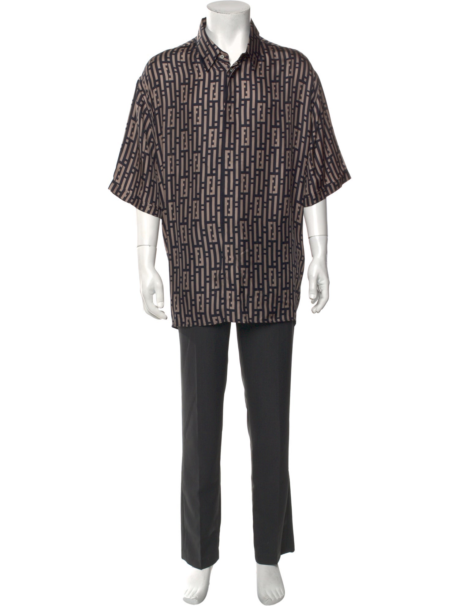 Heron Preston 2023 Quarter Zip Shirt - Green Casual Shirts