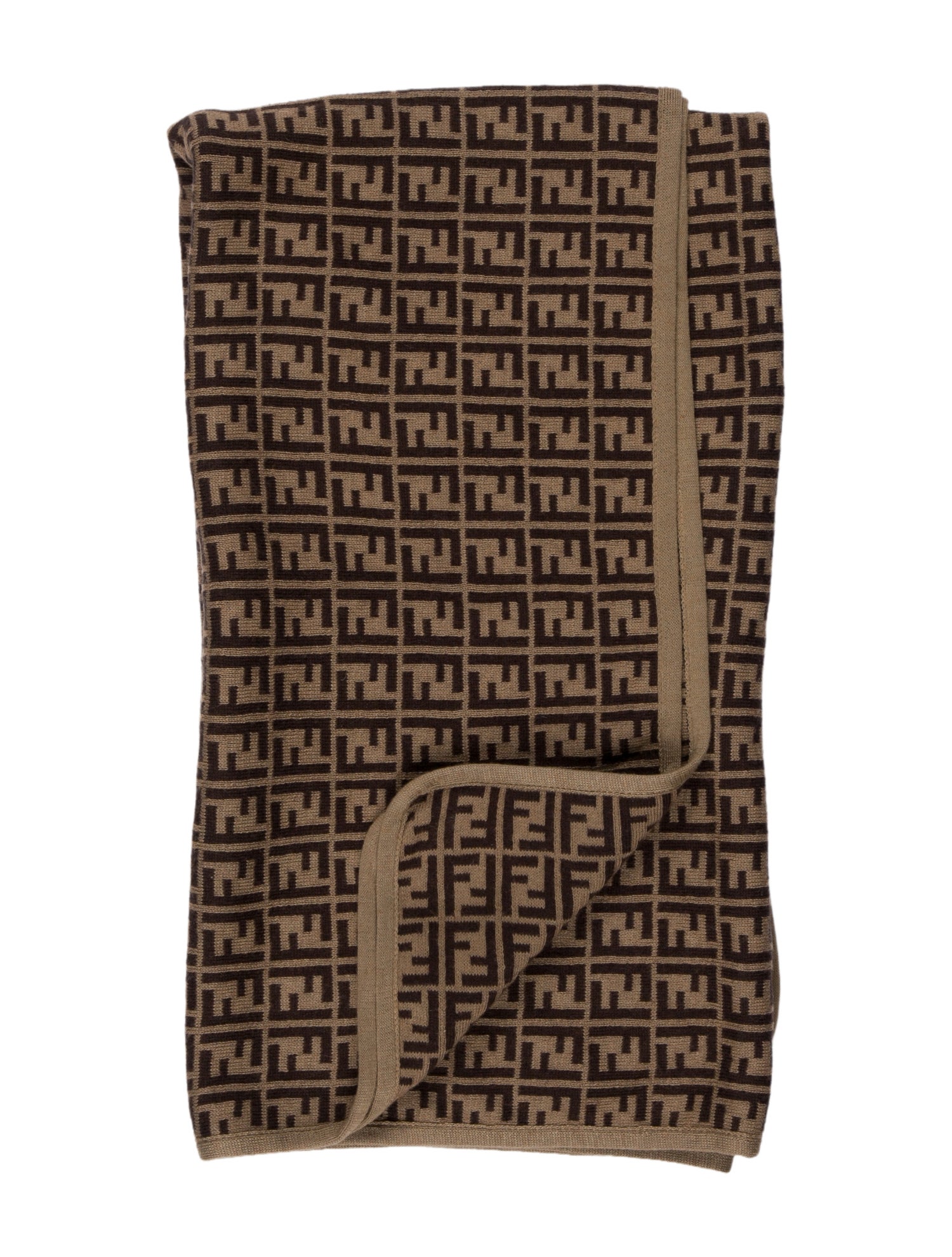 Fendi Zucca FF Baby Blanket