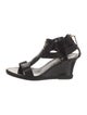 Fendi Patent Leather T-Strap Sandals