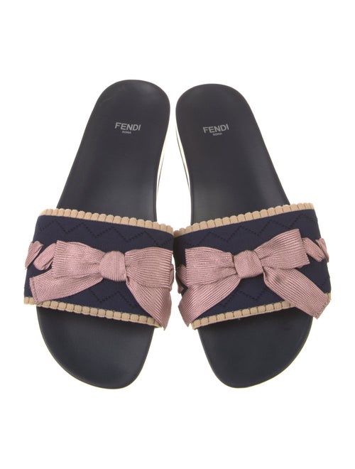Fendi Rubber Striped Slides