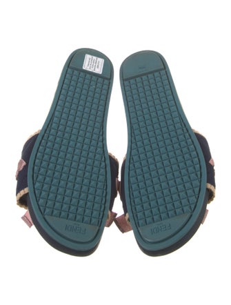 Fendi Rubber Striped Slides