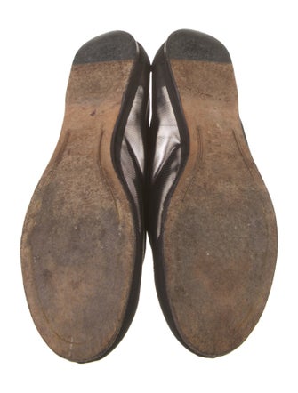 Fendi Mesh Animal Print Ballet Flats