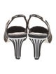 Fendi Zucca FF Logo Neoprene Slingback Pumps