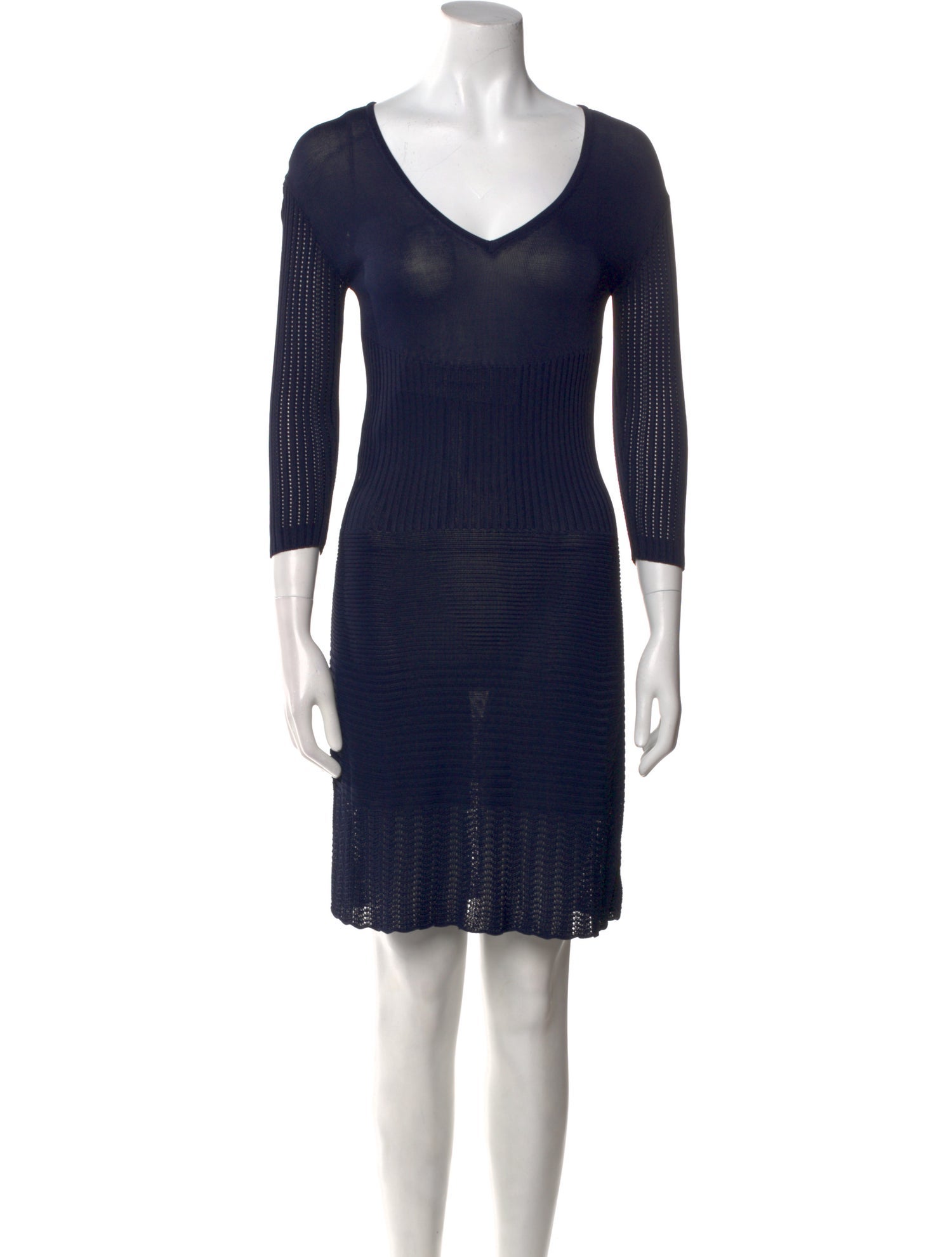 Fendi V-Neck Mini Dress