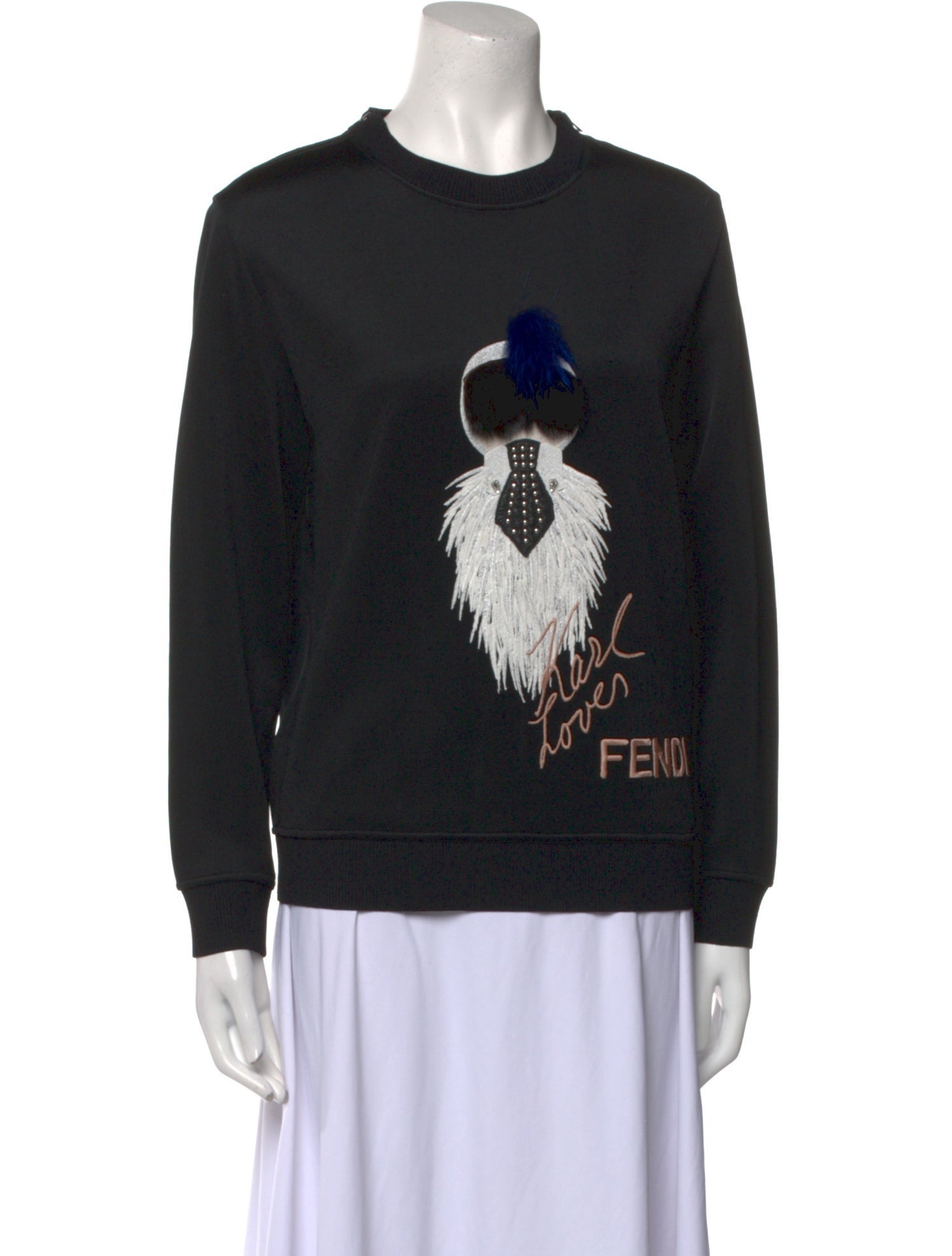 Fendi Graphic Print Crew Neck Sweatshirt