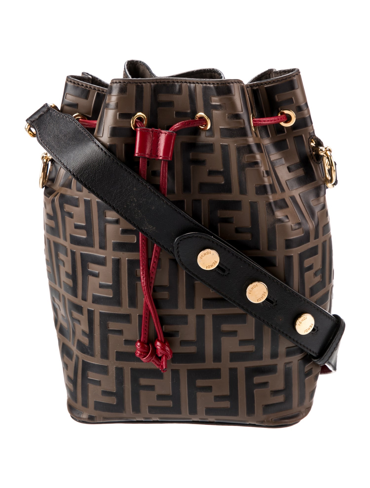 Prada Medium Saffiano Cuir Panier Bag - Red Bucket Bags