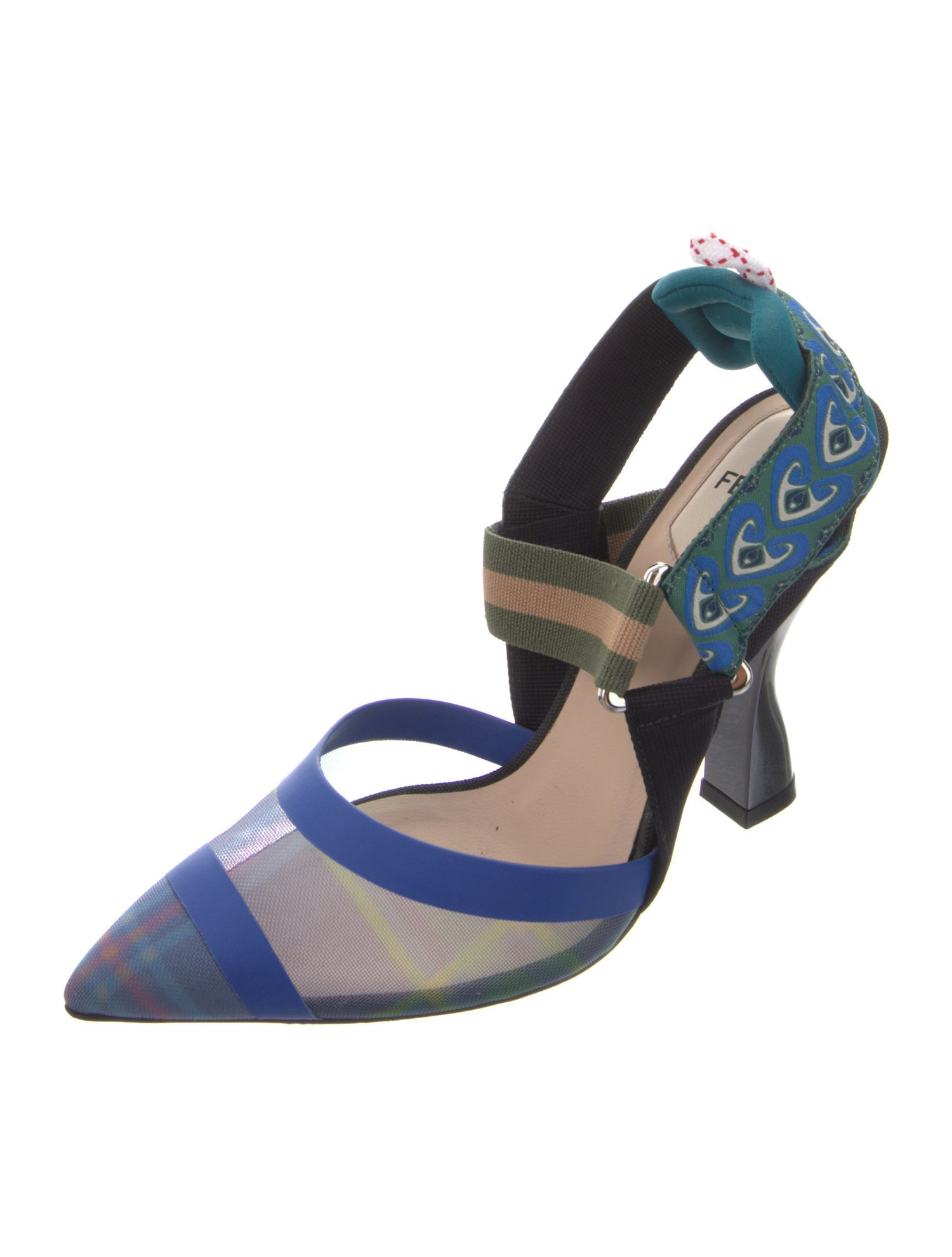 Fendi Mesh Printed Pumps
