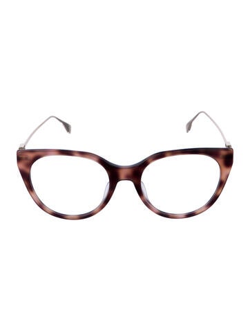 Fendi Eyeglasses Zucca FF Logo Cat-Eye