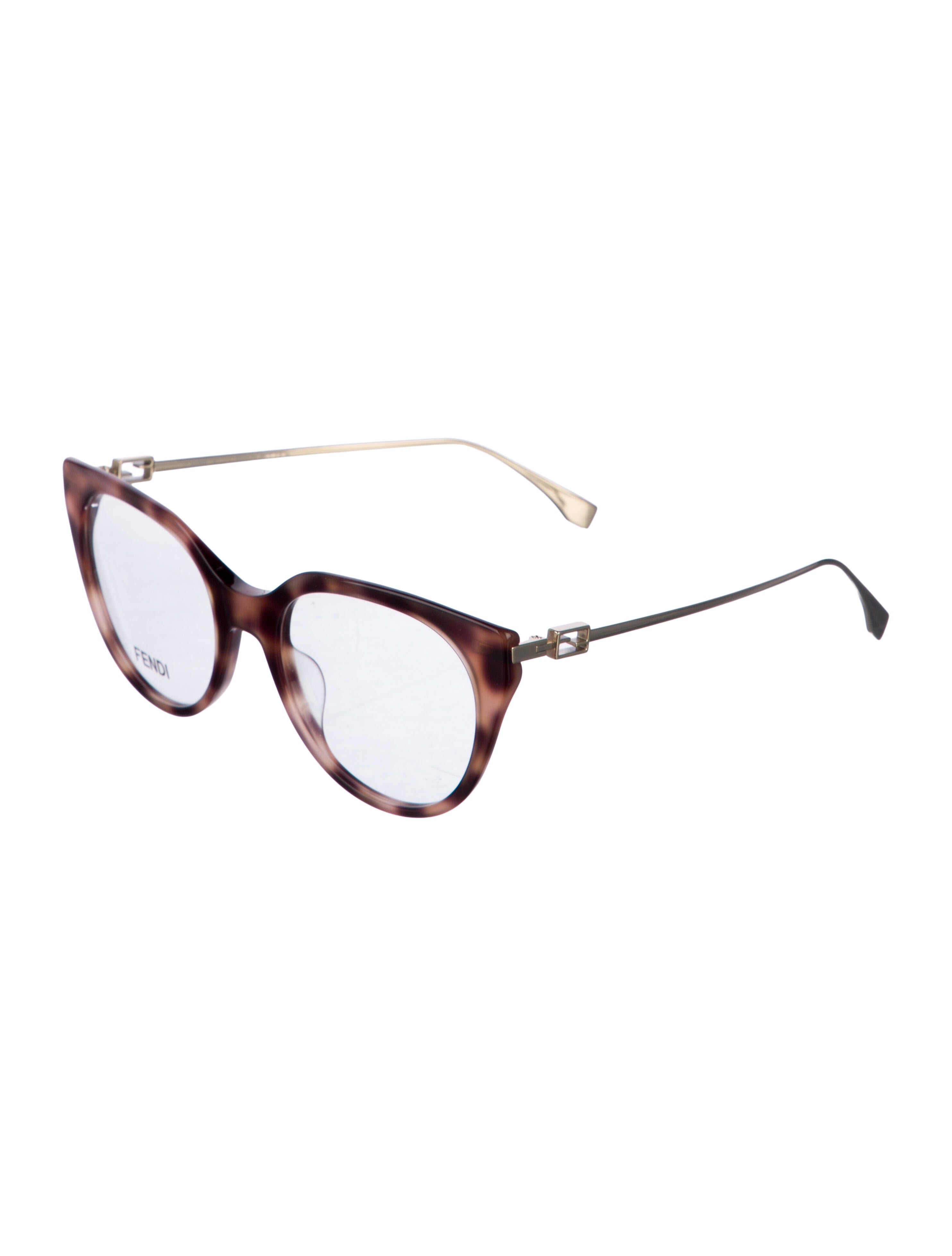Fendi Zucca FF Logo Cat-Eye Eyeglasses