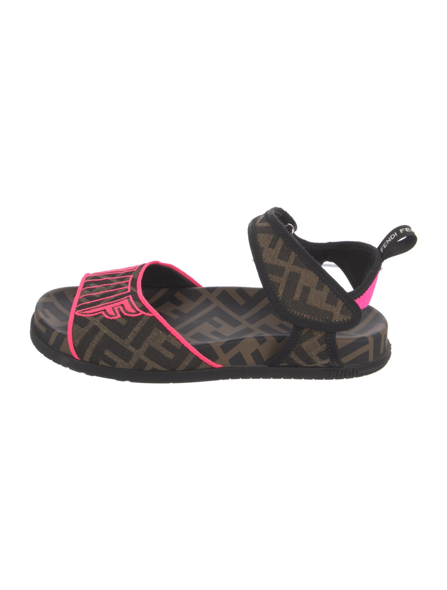 Fendi Zucca FF Logo Canvas Sandals