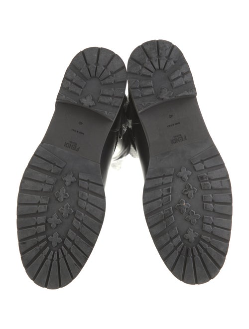 Fendi Leather Ruffle Embellishment Sock Boots