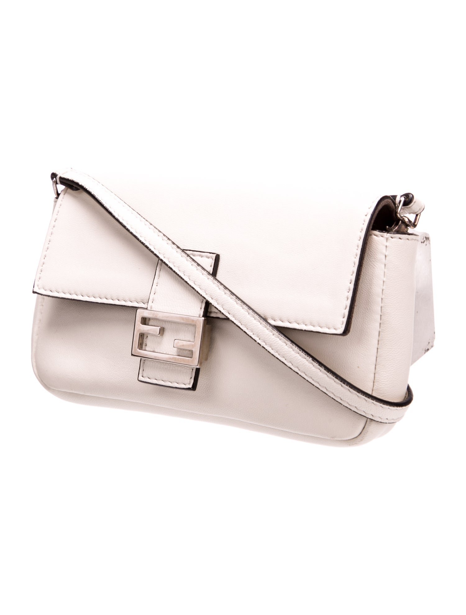 Fendi Leather Baguette Micro