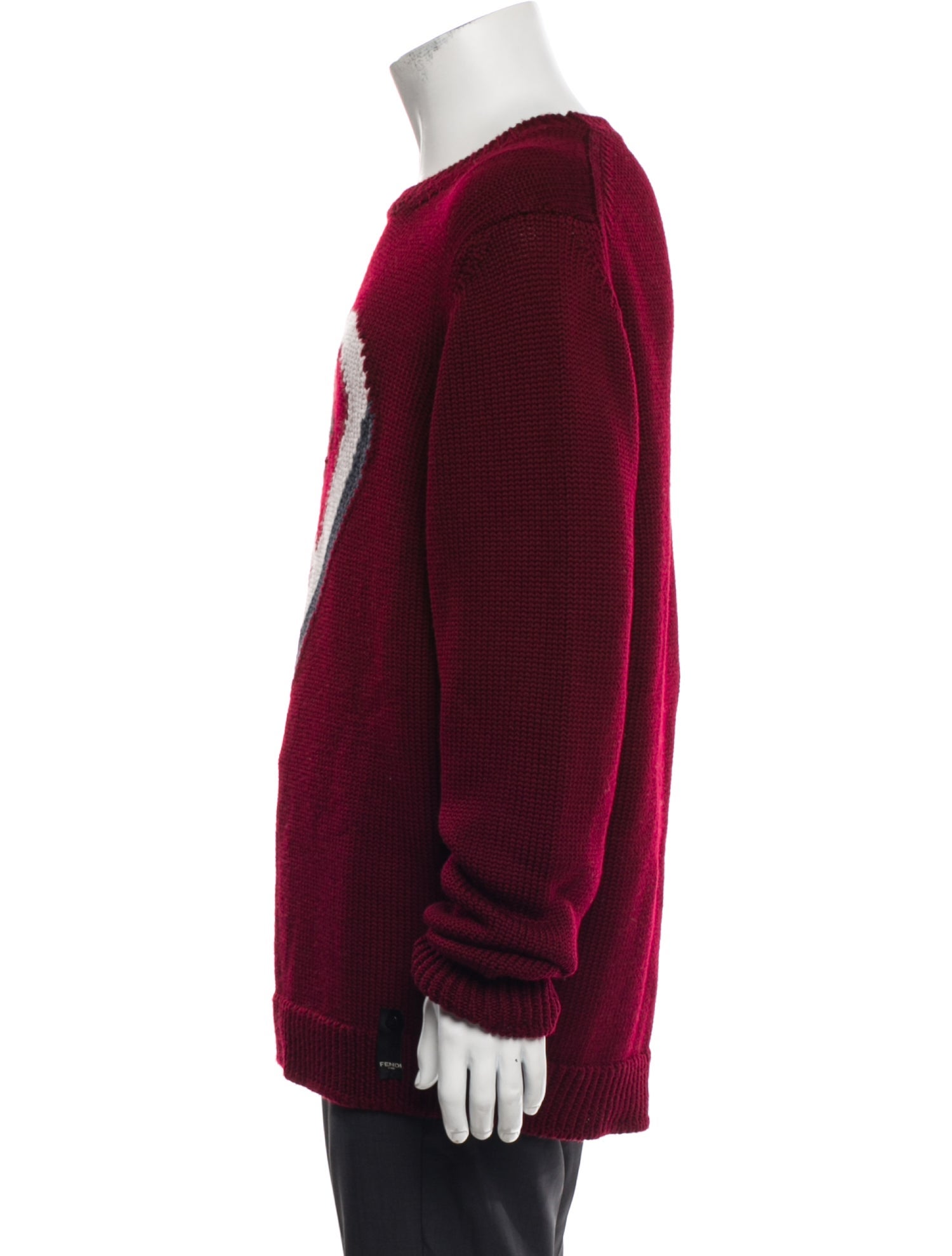 Fendi Wool Graphic Print Pullover