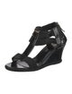Fendi Patent Leather T-Strap Sandals