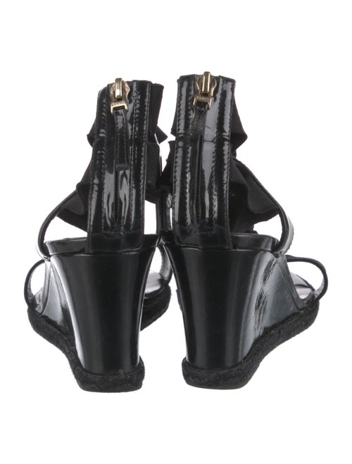 Fendi Patent Leather T-Strap Sandals