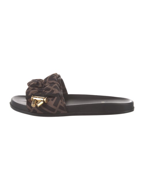 Fendi Zucca FF Logo Printed Slides