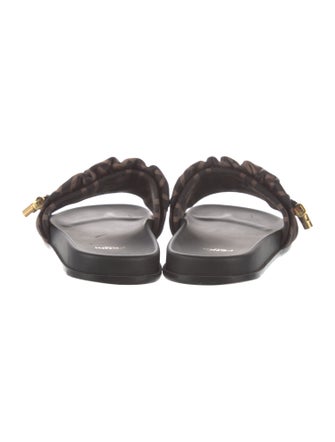 Fendi Zucca FF Logo Printed Slides