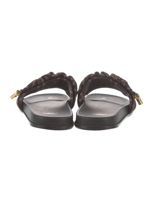 Fendi Zucca FF Logo Printed Slides