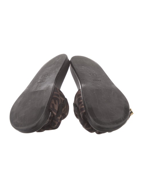 Fendi Zucca FF Logo Printed Slides
