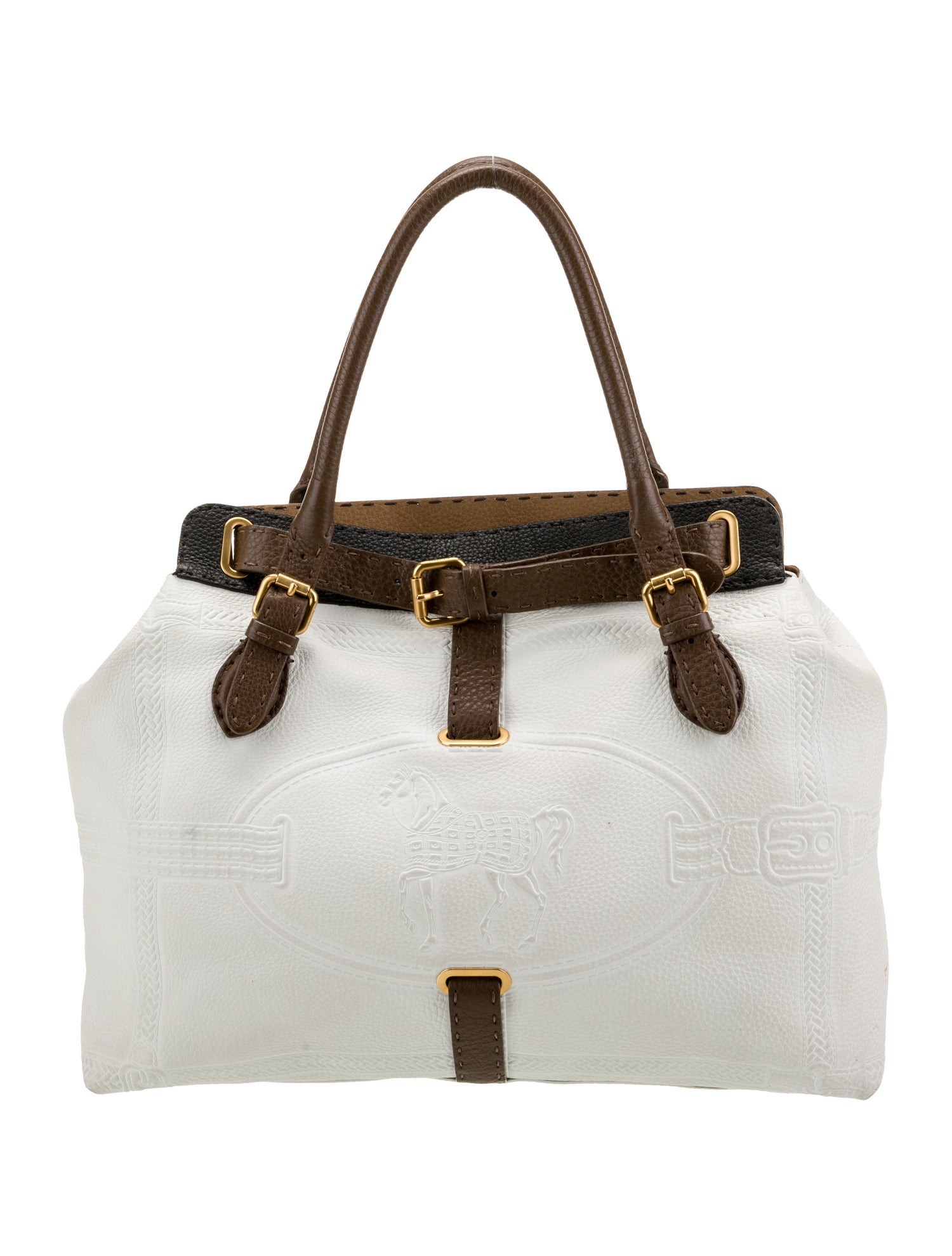 Fendi Leather Top Handle Bag